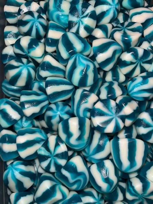 Blue Raspberry Twist Kisses - Essex Sweet Tooth